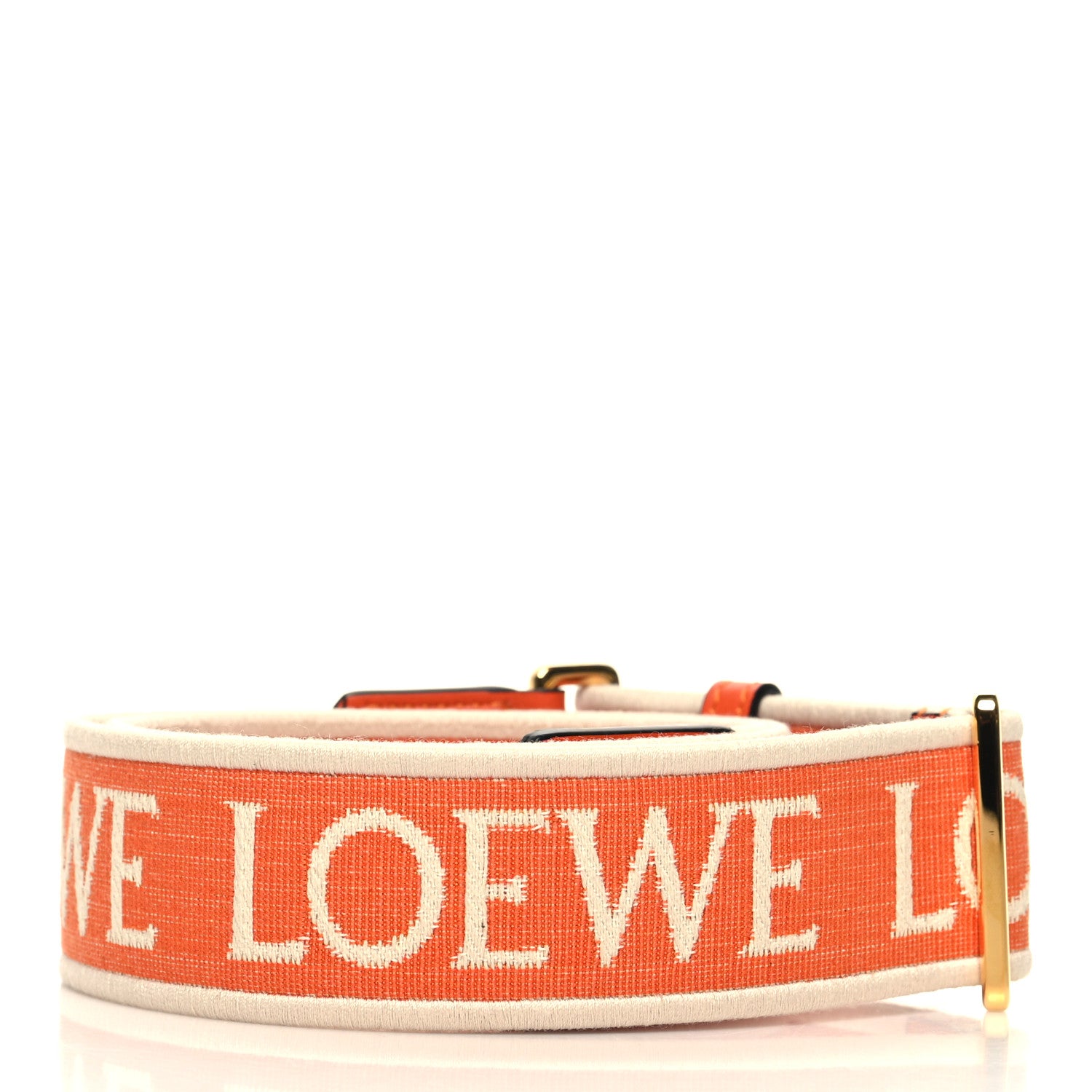 Loewe Calfskin Jacquard Anagram Strap Orange 2 of 5