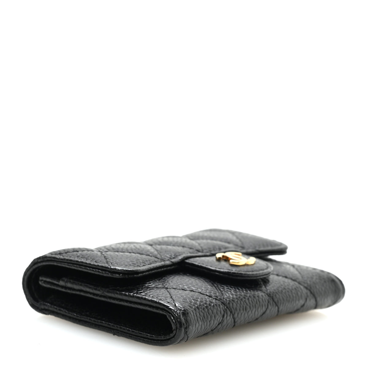 Chanel Caviar Quilted Flap Card Holder Black 4 of 9