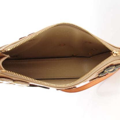 Louis Vuitton Vernis Lexington Fleurs Pochette Beige 5 of 7