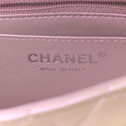 Chanel Iridescent Calfskin Quilted Mini Rectangular Flap Pink 8 of 11