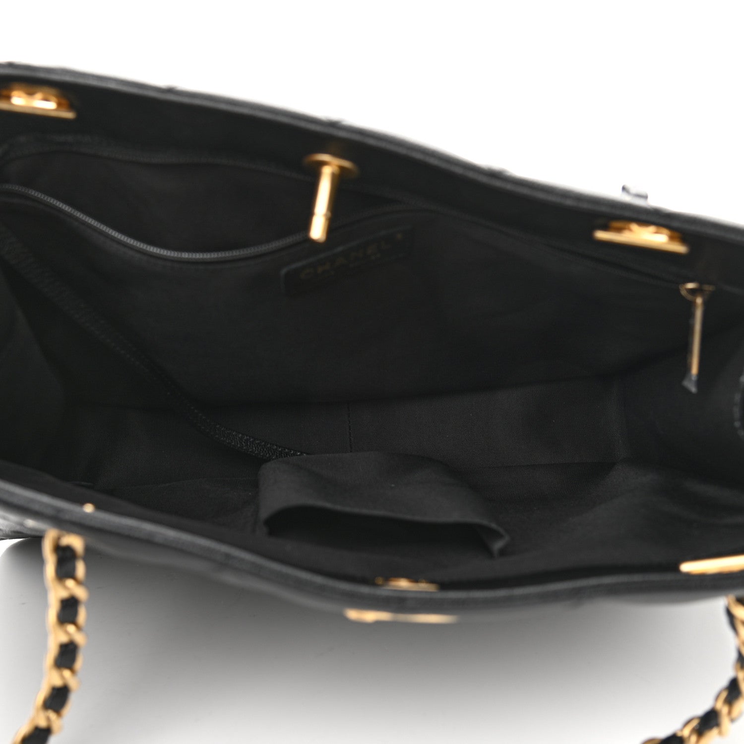 Chanel Caviar Quilted Sweet Classic Shopping Tote Black 5 of 10