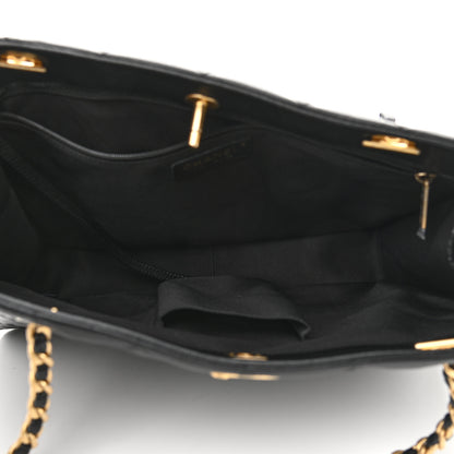 Chanel Caviar Quilted Sweet Classic Shopping Tote Black 5 of 10