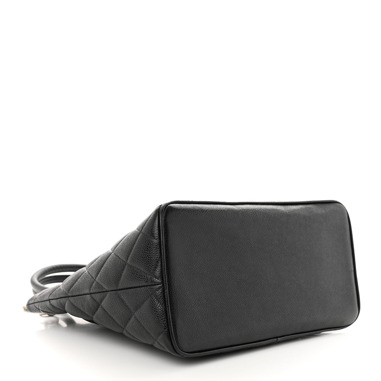 Caviar Quilted Medallion Tote Black