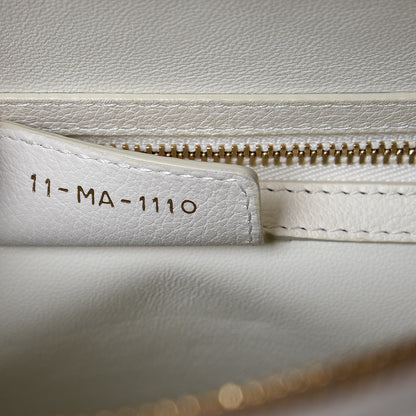 Christian Dior Grained Calfskin Top Handle Flap White 8 of 18