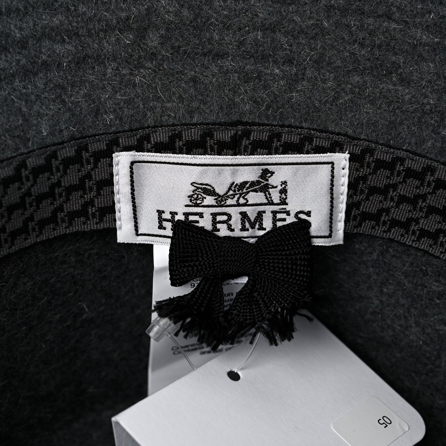 Hermes Rabbit Felt Dylan Hat 57 Charbon 7 of 8