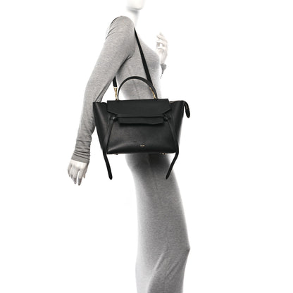 Celine Grained Calfskin Mini Belt Bag Black 2 of 11