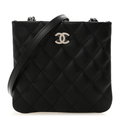Chanel Lambskin Quilted Uniform Crossbody Bag Black 1 of 10