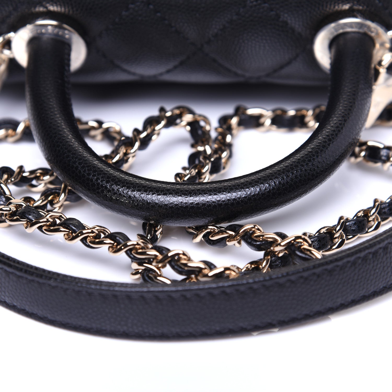 Chanel Caviar Quilted Extra Mini Coco Handle Flap Black 11 of 13