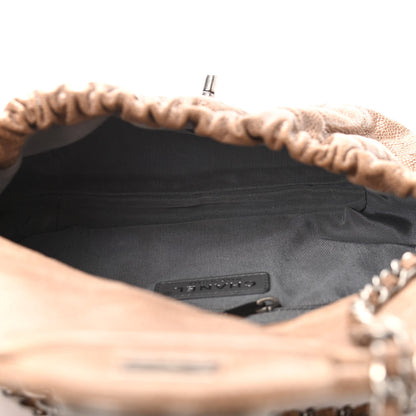 Chanel Caviar Quilted Medium Elastic Flap Brown 5 of 10