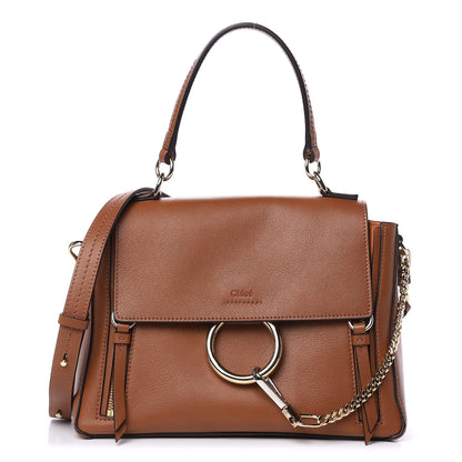 Chloe Calfskin Small Faye Day Shoulder Bag Tan 1 of 9