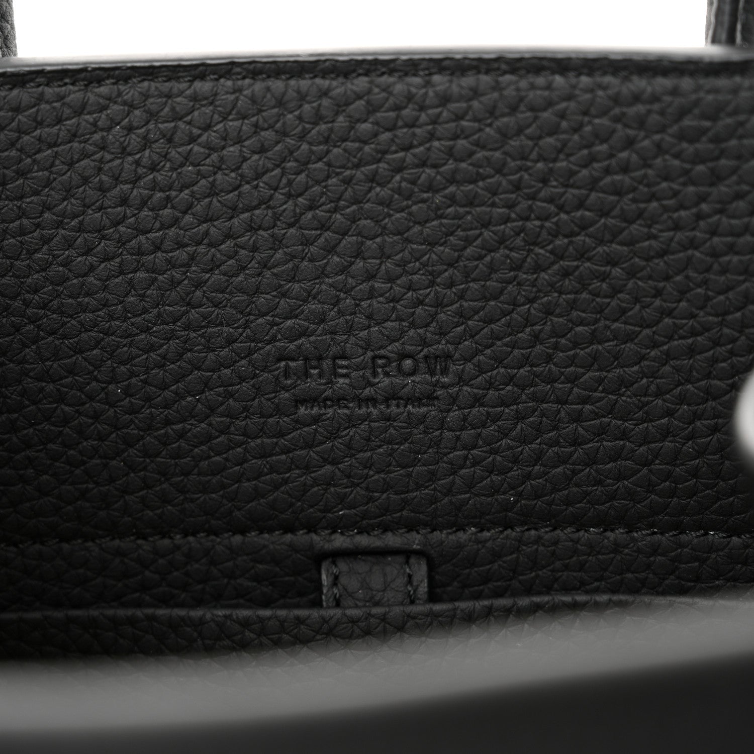 The Row Grained Calfskin Soft Margaux 10 Bag Black 6 of 11