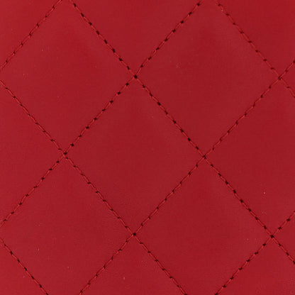 Chanel Calfskin Quilted Cambon Yen Wallet Red 8 of 11