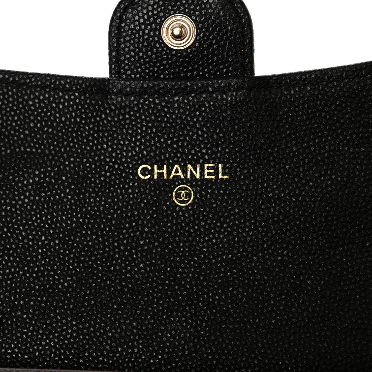 Chanel Caviar Quilted Medium Gusset Flap Wallet Black 6 of 11