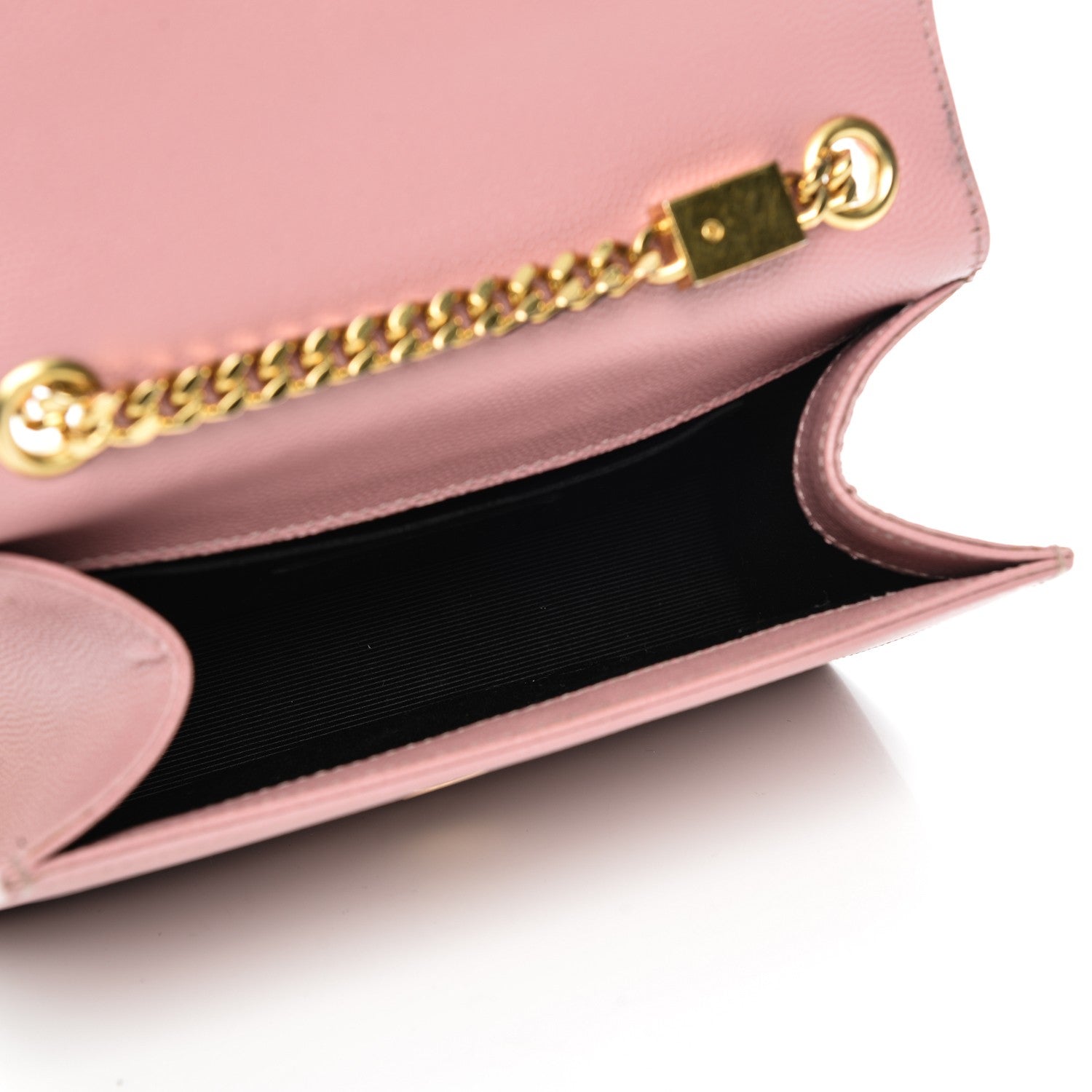 Saint Laurent Grain De Poudre Small Classic Monogram Kate Satchel Old Rose 6 of 7