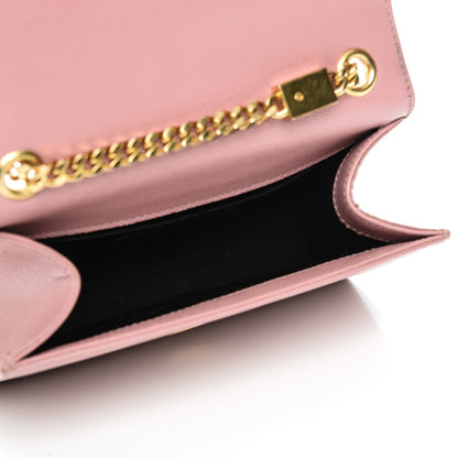Saint Laurent Grain De Poudre Small Classic Monogram Kate Satchel Old Rose 6 of 7