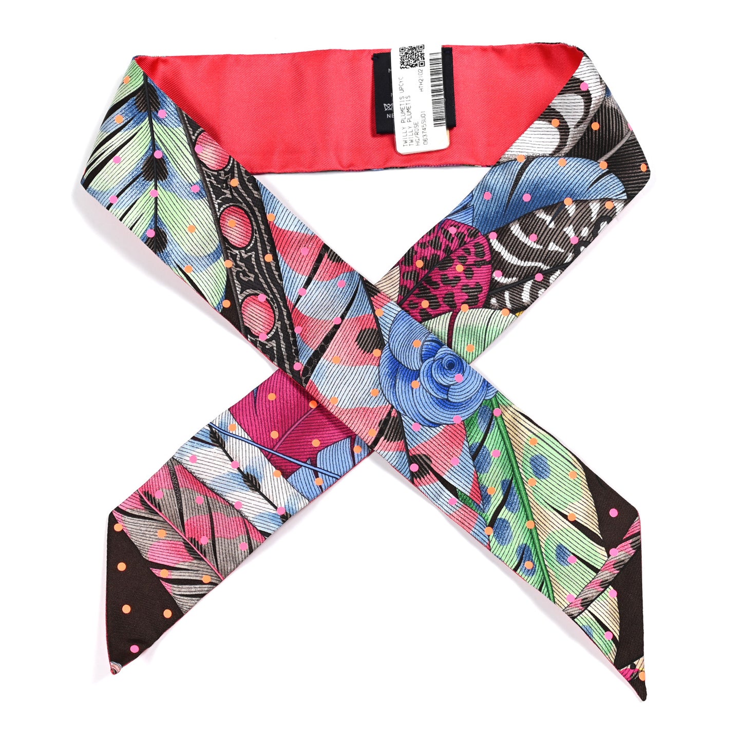 Silk Animapolis Plumetis Twilly Rose
