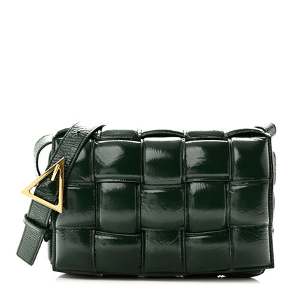 Bottega Veneta Textured Deerskin Maxi Intrecciato Padded Cassette Crossbody Bag Raintree 1 of 10