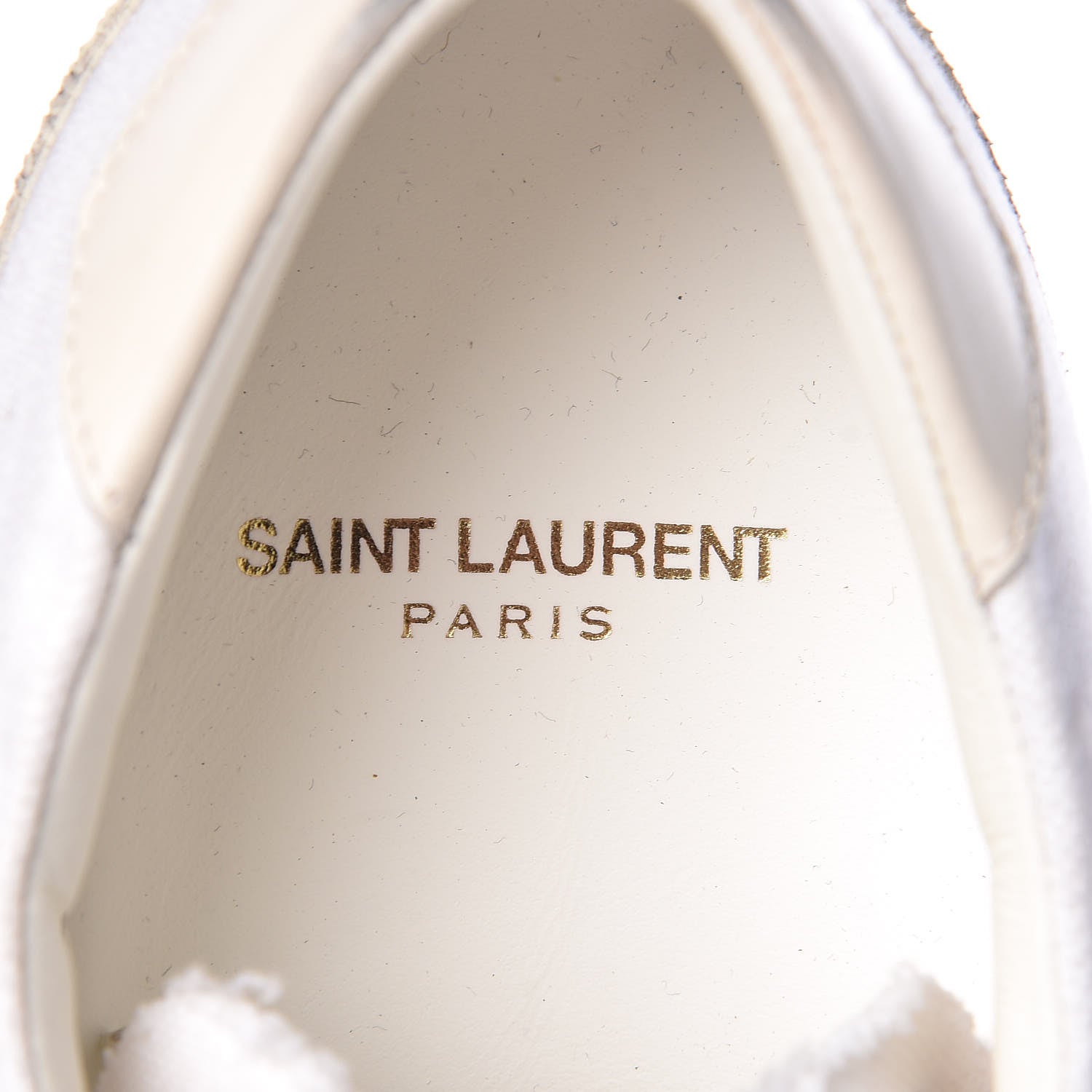 Saint Laurent Distressed Canvas Womens Elba Light Alpha Sigma Sneakers 39 Blanc Optique 7 of 11