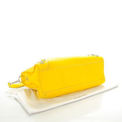 Balenciaga Supple Grained Calfskin Classic Silver Hardware Highlight City Jaune Soleil 4 of 8