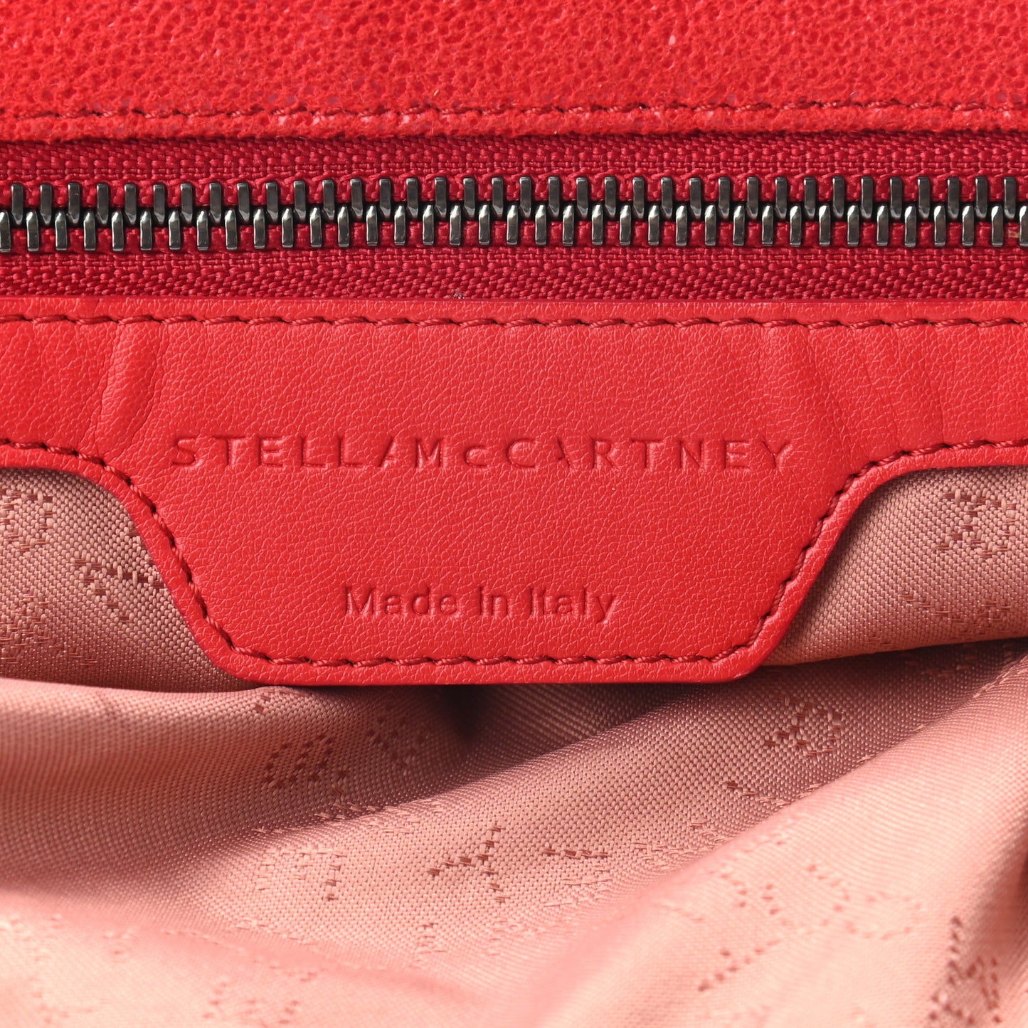 Shaggy Deer Falabella Fold Over Tote Cherry