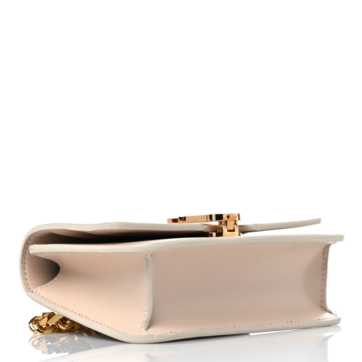 Calfskin TB Chain Belt Bag Rose Beige