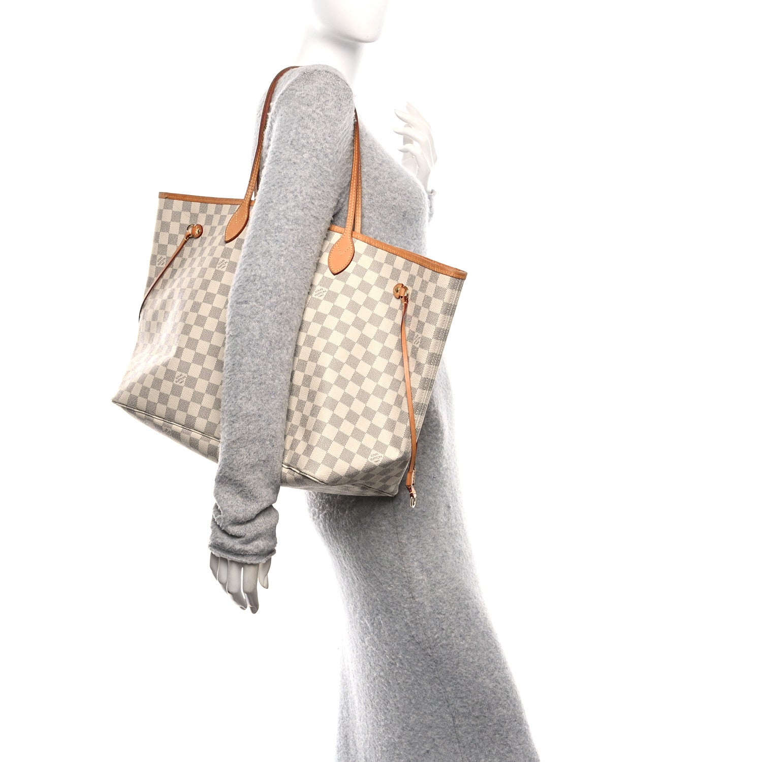 Louis Vuitton Damier Azur Neo Neverfull GM Rose Ballerine 2 of 11