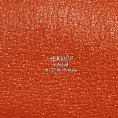 Hermes Taurillon Clemence Jypsiere 28 Orange 9 of 9