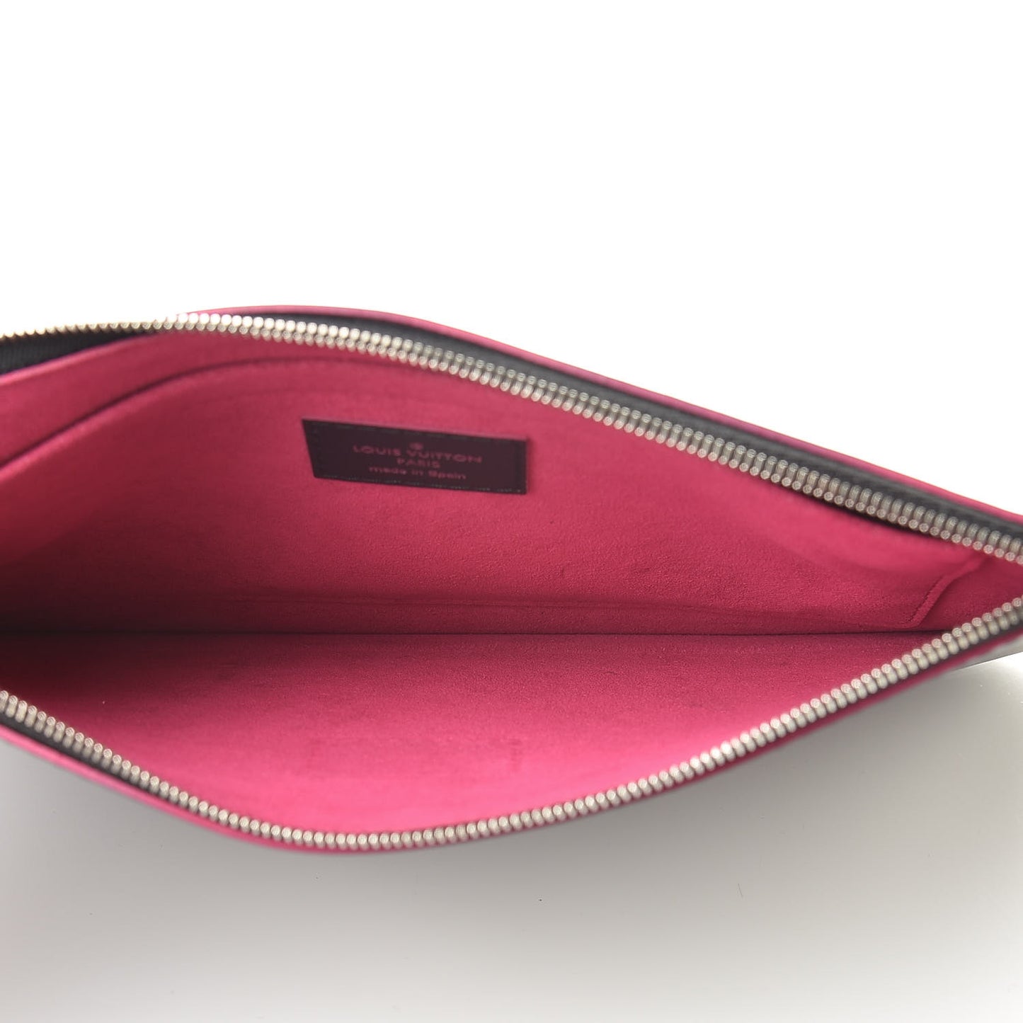Epi Neverfull Pochette MM GM Black Hot Pink
