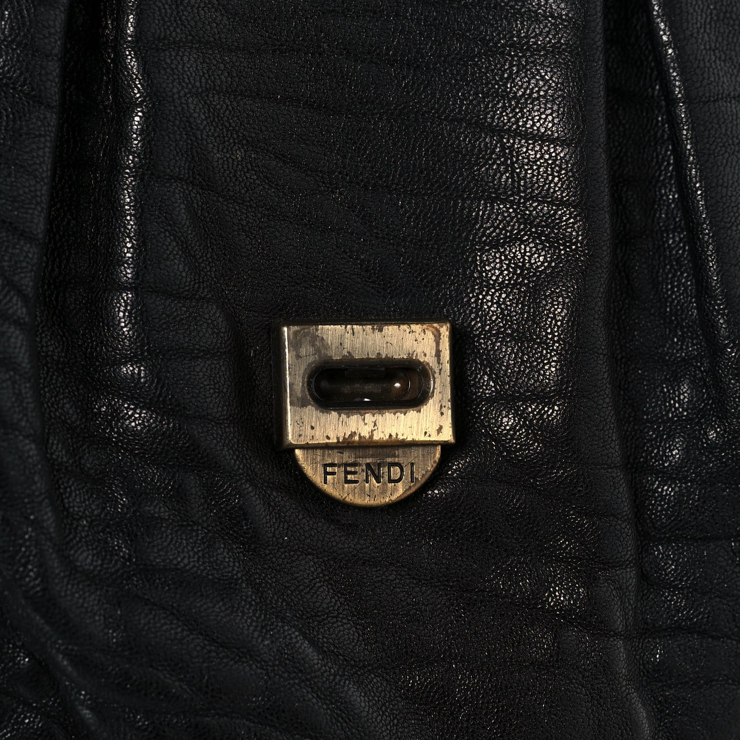 Nappa Patent Large B Bag Black