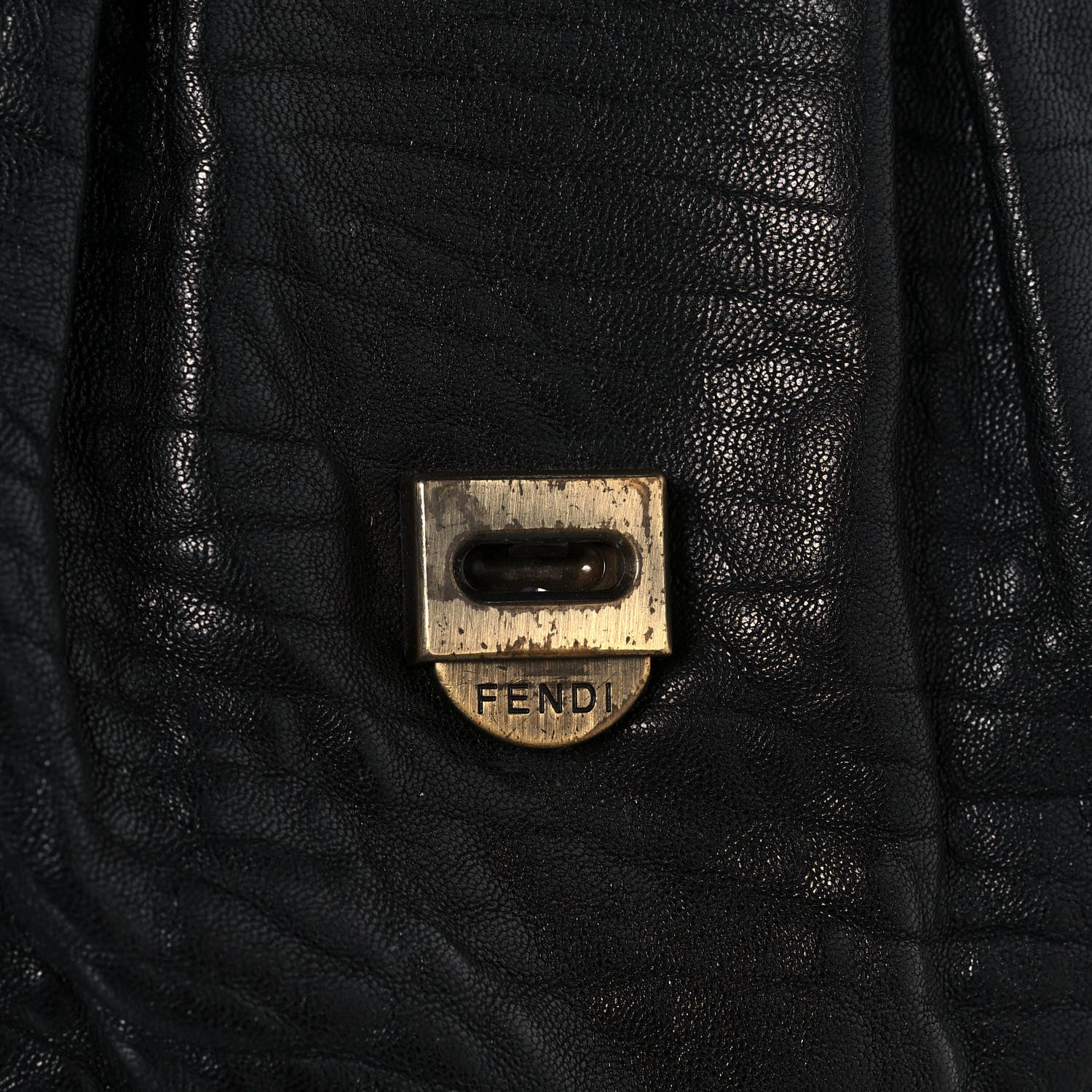 Fendi Nappa Patent Large B Bag Black 23 of 28
