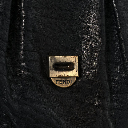 Fendi Nappa Patent Large B Bag Black 23 of 28