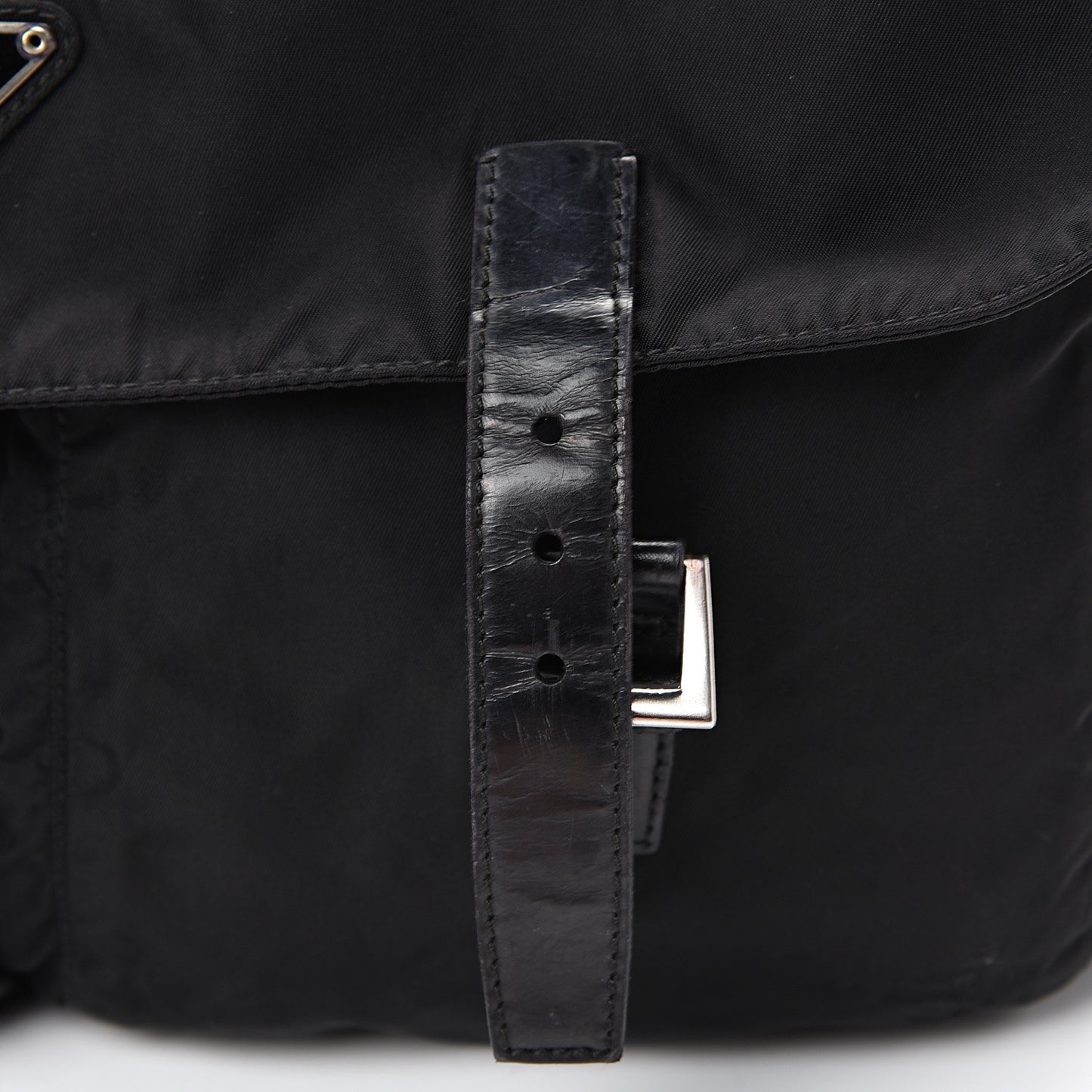 Nylon Vela Sport Messenger Bag Black