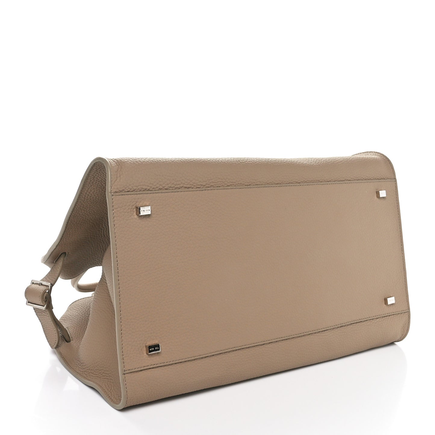 Matte Grained Calfskin Soft Margaux 15 Dark Taupe