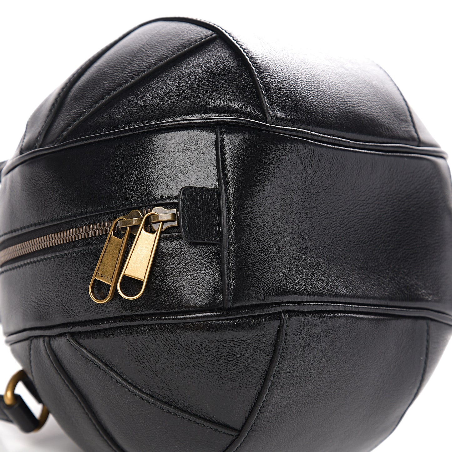 Piuma Lux Energy Tifosa Basketball Shaped Shoulder Bag Black
