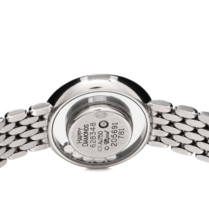 Chopard 18K White Gold Diamond Pave Bezel 25mm Happy Diamonds Icons Quartz Watch 4 of 4