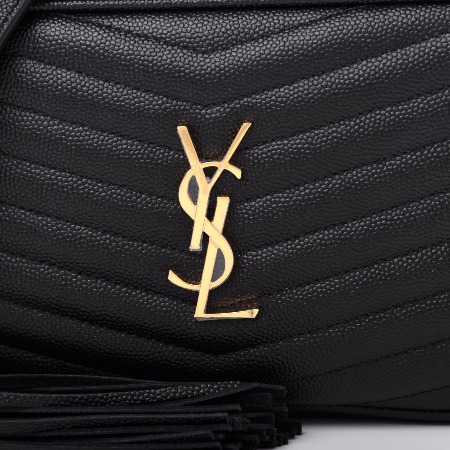 Grain De Poudre Matelasse Monogram Mini Lou Camera Bag Black