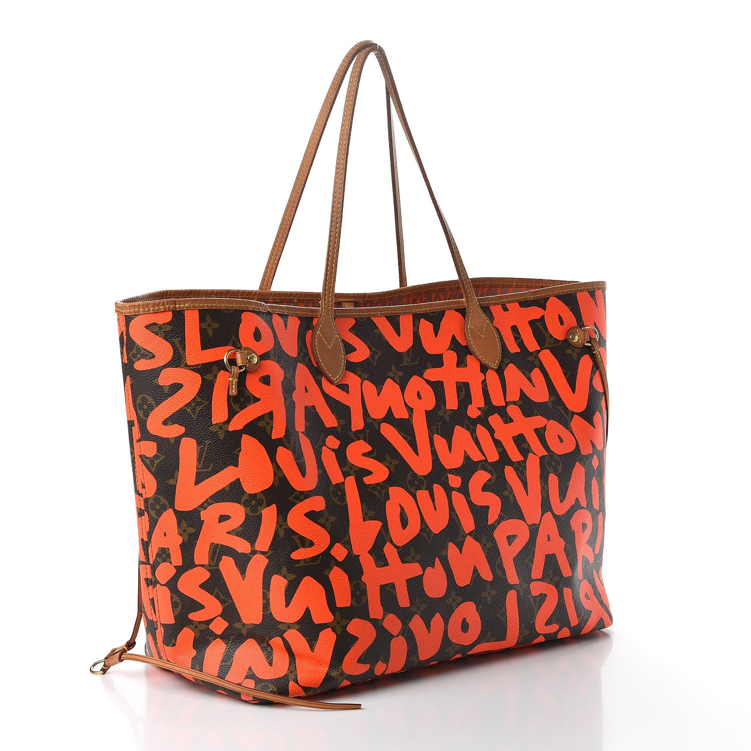 Louis Vuitton Monogram Graffiti Neverfull GM Orange 3 of 12