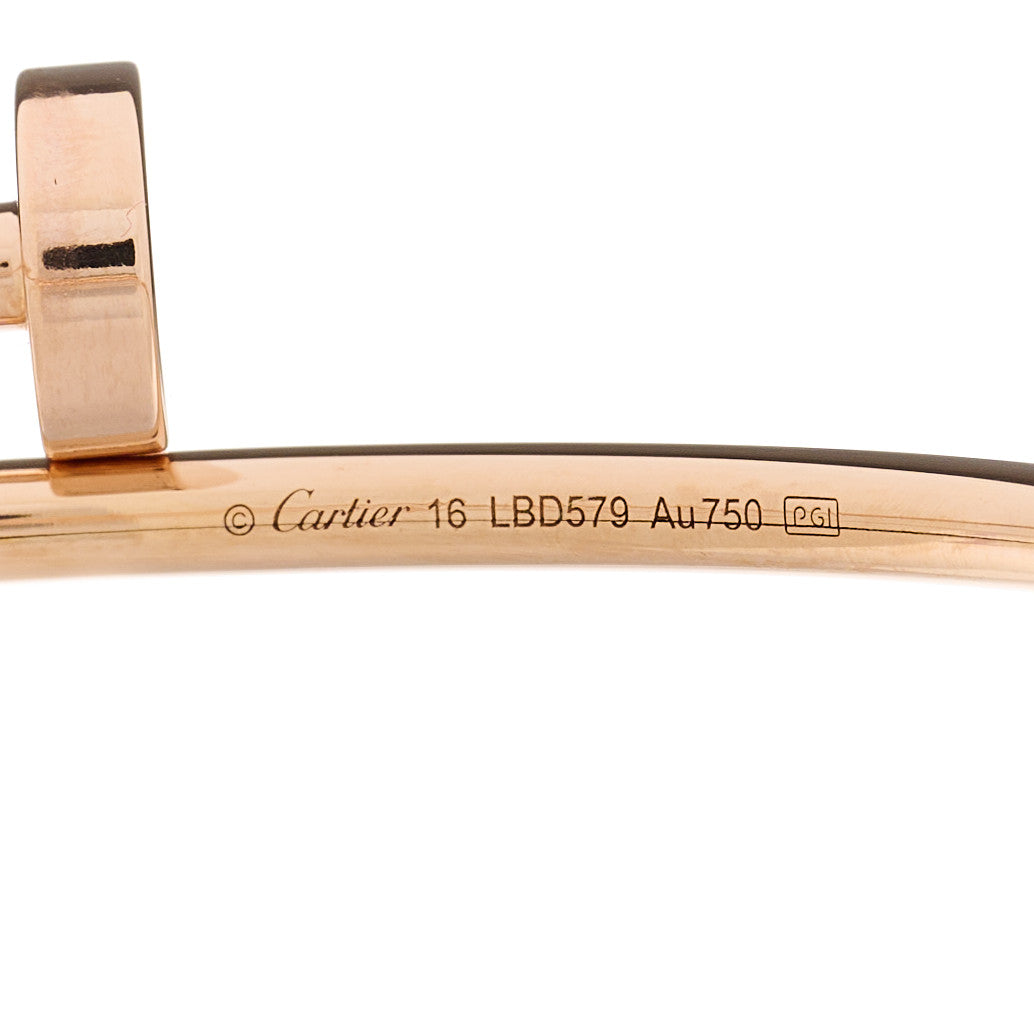 Cartier 18K Pink Gold Small Juste Un Clou Bracelet 16 3 of 4