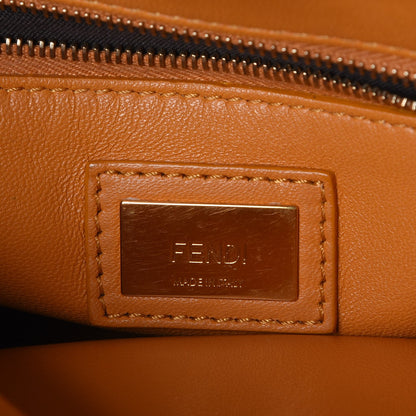 Fendi Nappa Mini Peekaboo Iconic Satchel Giallo Syrup 7 of 14