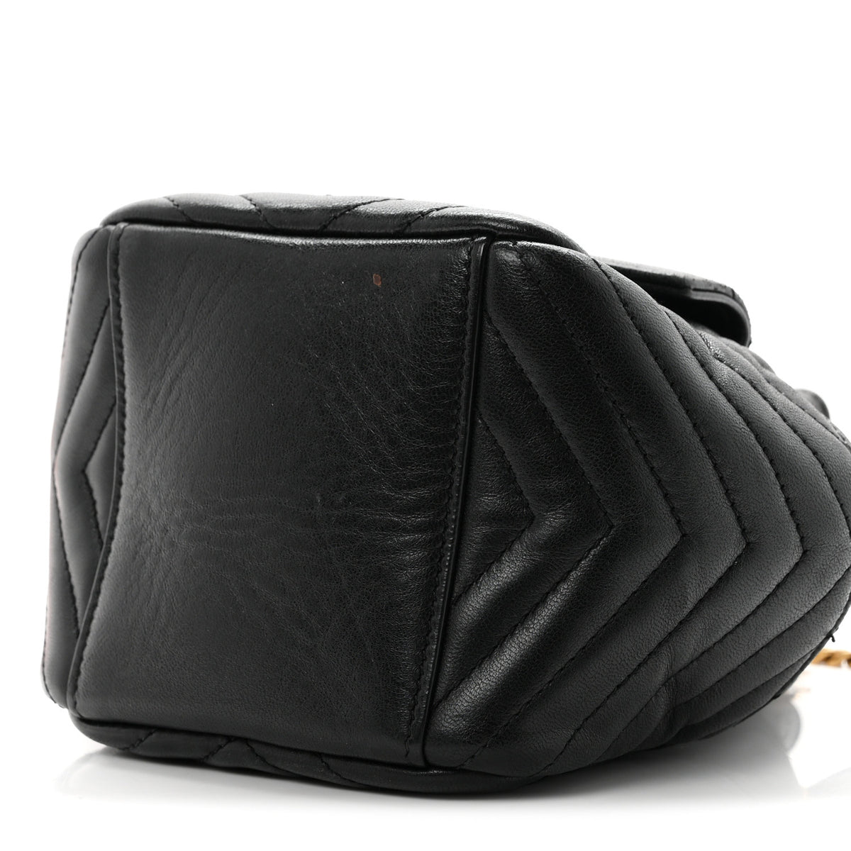 Saint Laurent Lambskin Matelasse Monogram Joe Nano Bucket Bag Black 10 of 10