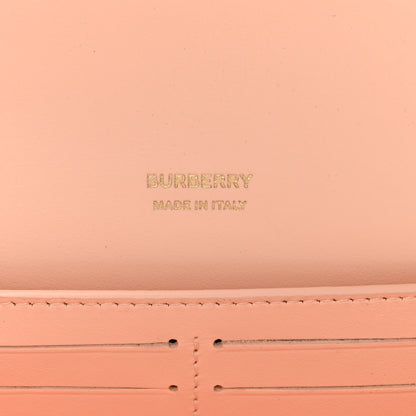 Burberry Lambskin Quilted Lola Chain Wallet Peach Pink 6 of 9