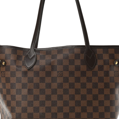 Louis Vuitton Damier Ebene Neo Neverfull MM Rose Ballerine 8 of 13