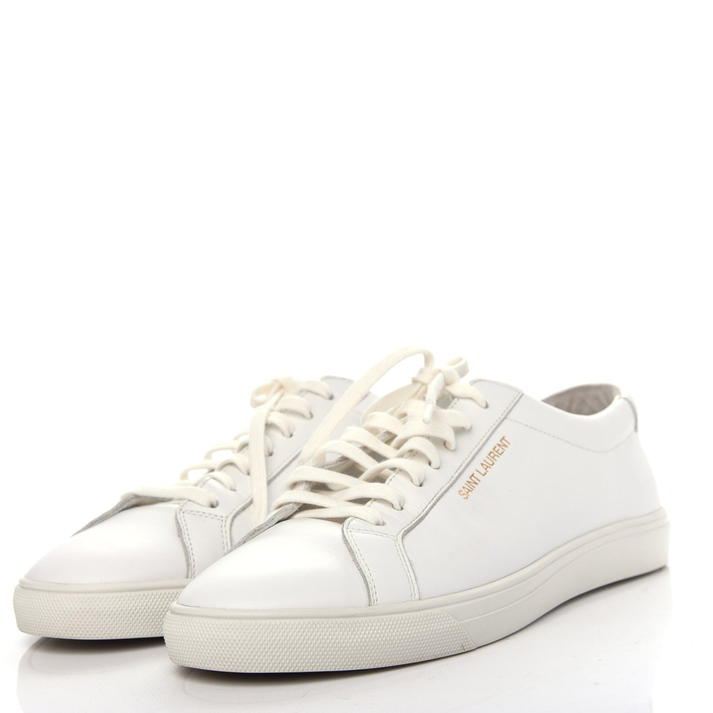 Calfskin Andy Low Top Sneakers 41 Mystic White