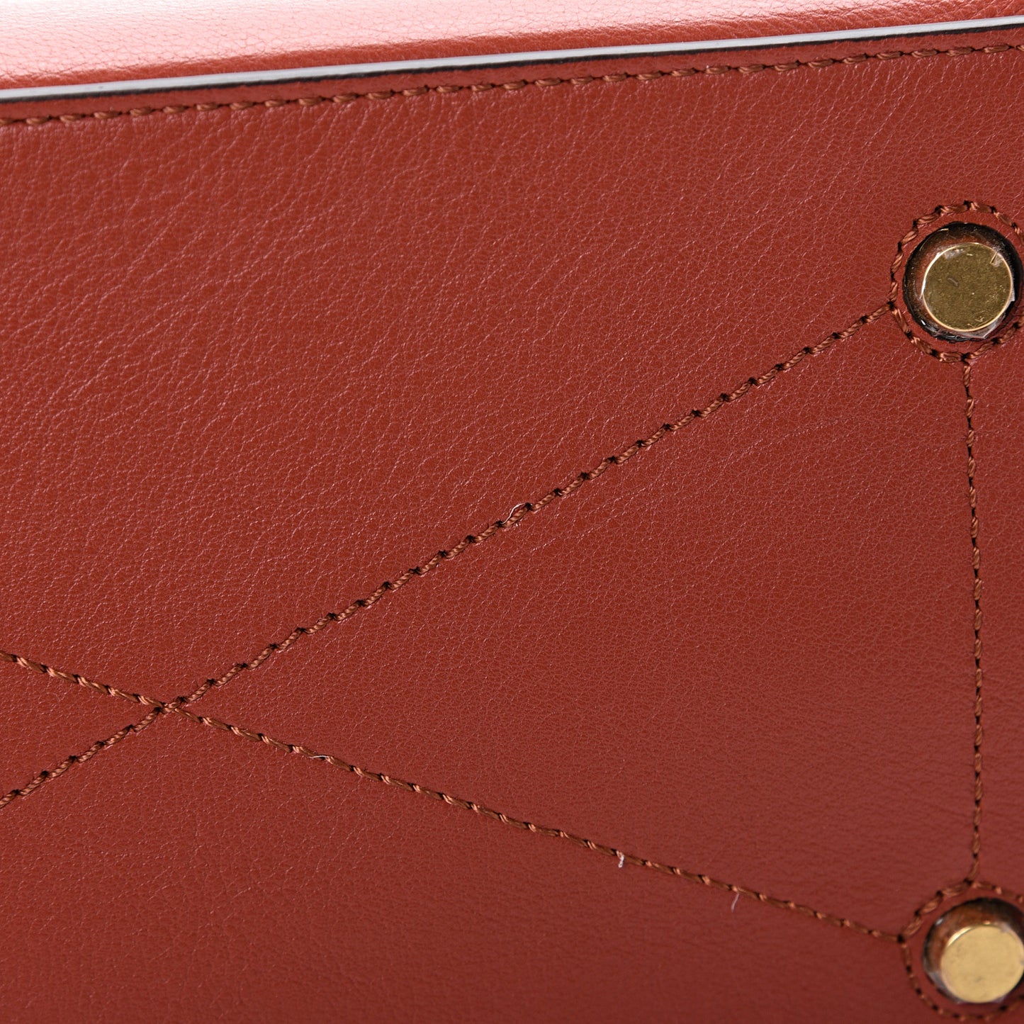 Silky Calfskin Small Seaton Rust