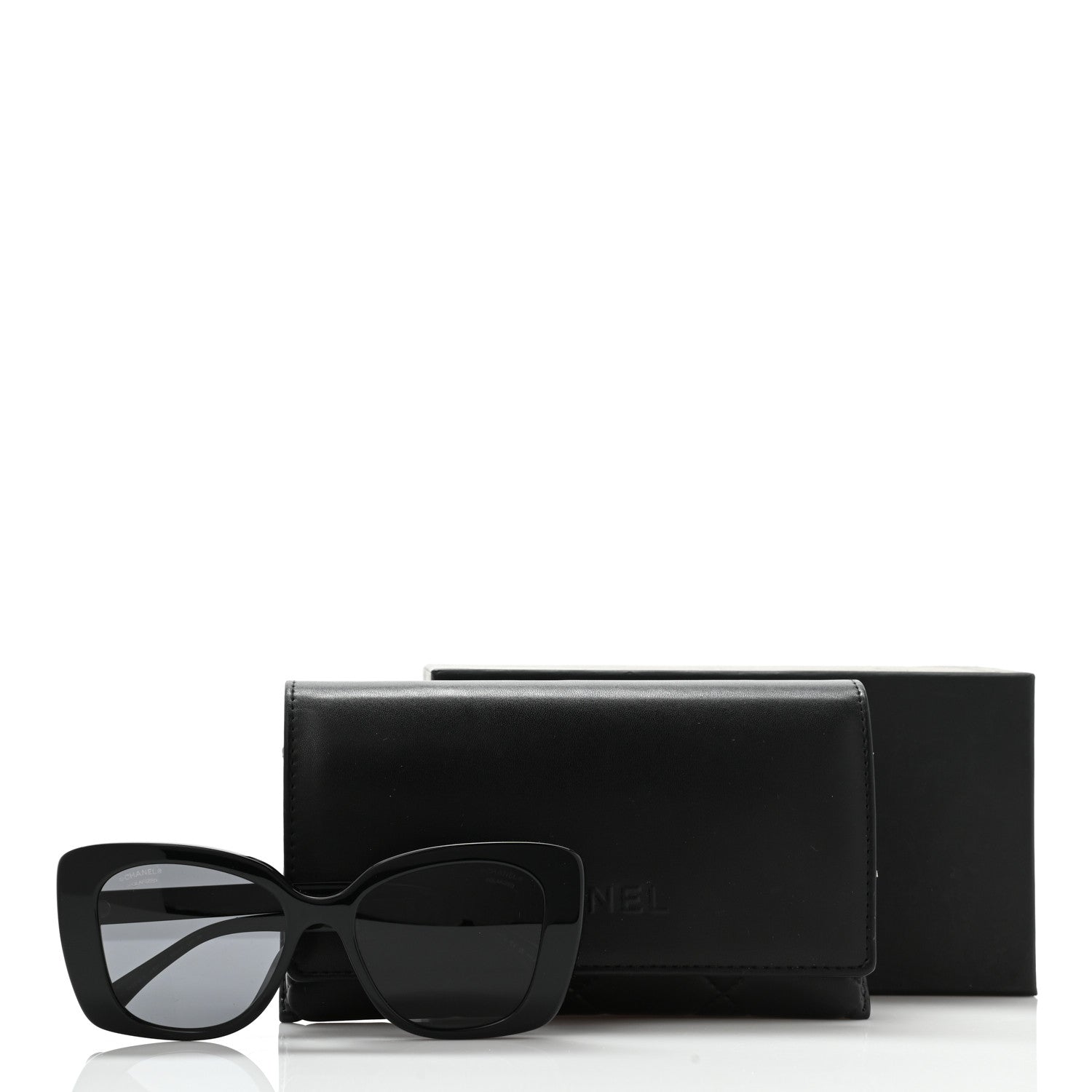 Chanel Acetate Strass Square Sunglasses 5422 Black 9 of 9