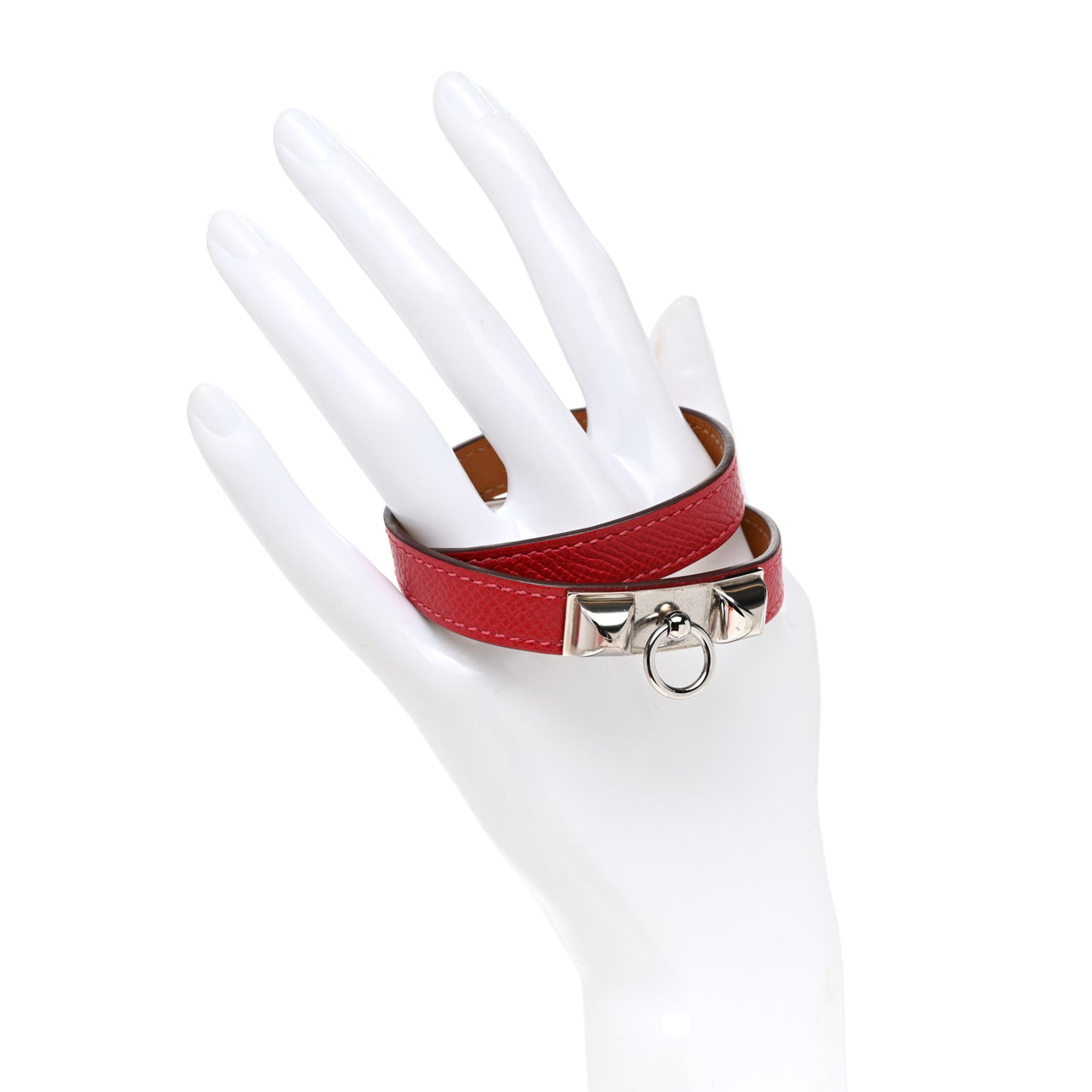 Epsom Rivale Double Tour Bracelet S Rouge Casaque