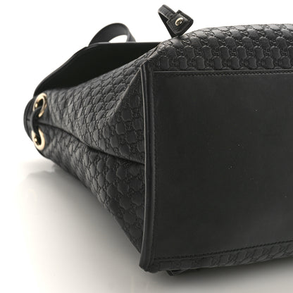 Gucci Microguccissima Drawstring Backpack Black 8 of 9