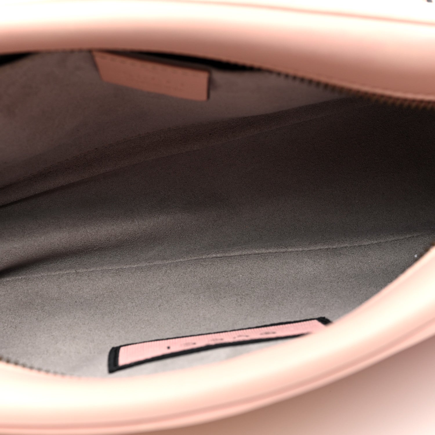 Gucci Calfskin Matelasse GucciGhost Small GG Marmont Chain Shoulder Bag Perfect Pink Rosa Ivory 5 of 10