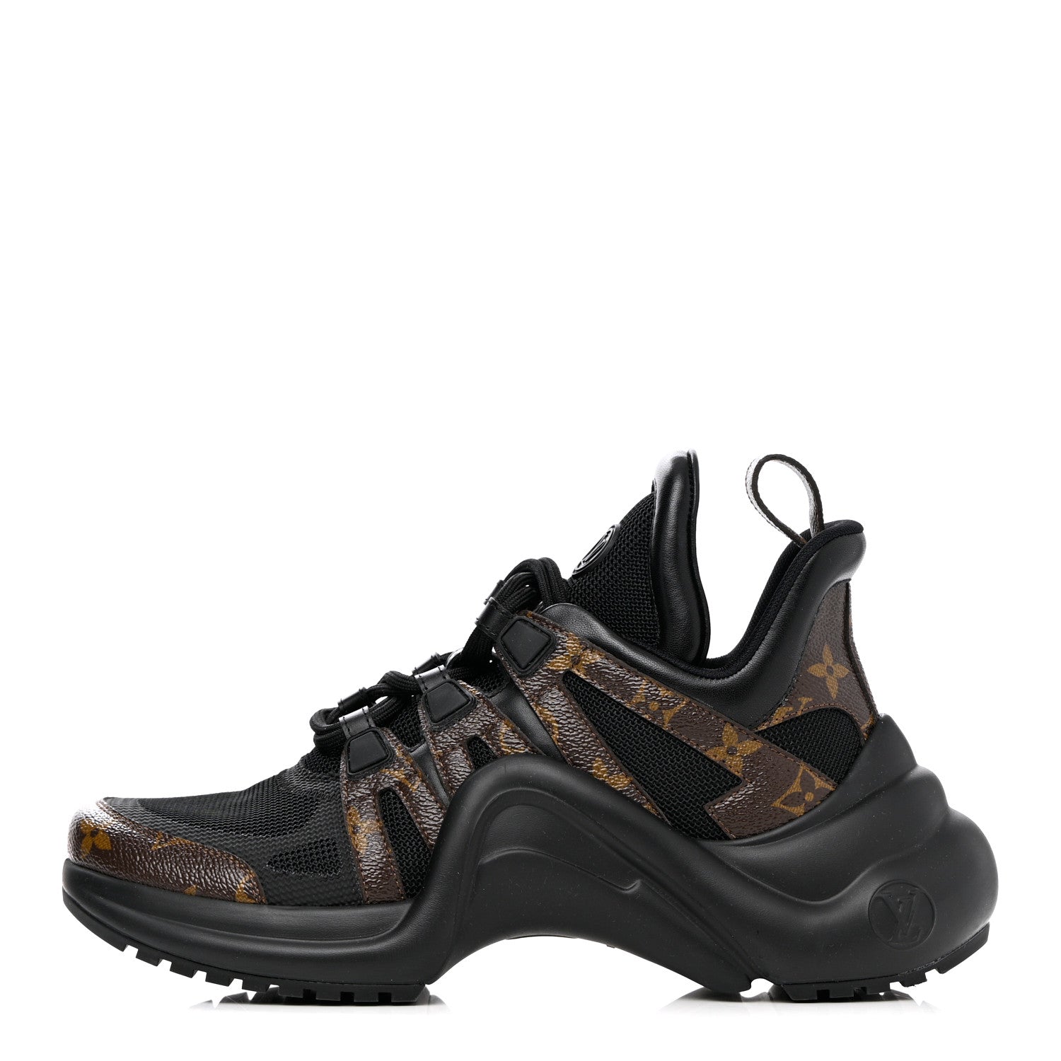 Louis Vuitton Calfskin Patent Monogram LV Archlight Sneakers 39 Black 1 of 13