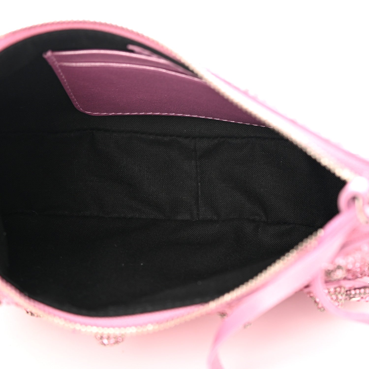 Balenciaga Strass Suede Metallic Nappa Le Cagole Mini Purse With Chain Taffy Light Pink 5 of 12